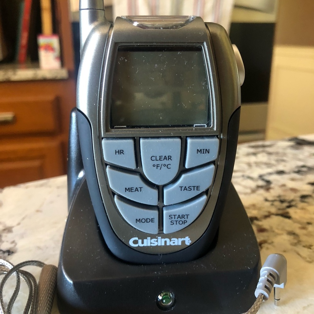 Cuisinart Silver and Black Digital Meat Thermometer